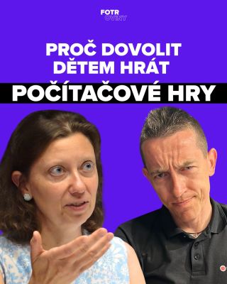 🎮 Děti a hry. Téma, které děsí rodiče a fascinuje děti. V nové epizodě Fotrovin jsme si pozvali Kristinu Volnou, vedoucí...